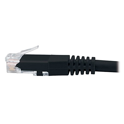 Tripp Lite Cat6 Cat5e Gigabit Molded Patch Cable RJ45 M/M 550MHz Black 35ft 35' (N200-035-BK)