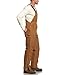 Carhartt Men's Quilt Lined Zip To Thigh Bib Overalls,Brown,42 x 30
