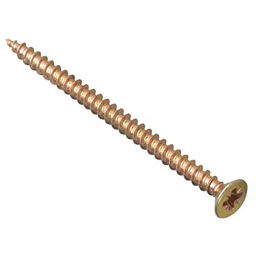 ForgeFix Multi-Purpose Single Thread Screws | 6.0 x 80mm | Zinc | Box 100
