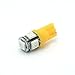 Hercoo Pack of 5pcs 168 W5W T10 5050 SMD LED Bulb Roof Cab Marker for 99-14 Ford Pickup - Amber