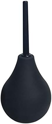 Lovinda 224ml Black Enema Kit Medical Silicone Material Clean Anal Douches Vaginal Cleaner Safe Reusable Rectum Cleansing Anal Enema for Men Women