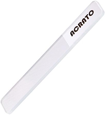 ACRATO Glass Nail File Nail Shiner Buffer Manicure Repair Tool For Natural Nails, Strengthened Glass Buffed to Smooth Polished Nail, Nano-Technology Non-Chemical Hazard Nails File