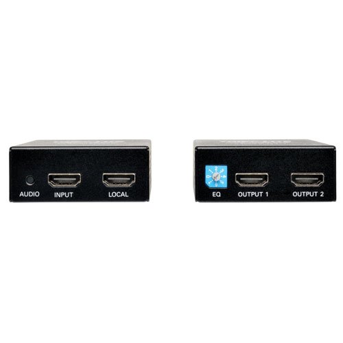 Tripp Lite 1 x 2 HDMI over Cat5/Cat6 Extender Kit, Transmitter and Receiver, 1080p @ 60 Hz, Up to 200-ft. (B126-2A1)