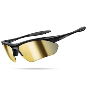 [Lamicall] スポーツサングラス 偏光レンズ ランニング マラソン 登山 釣り テニス 野球 自転車