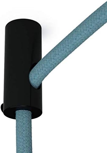 Swag Hook, Black Ceiling Hook and Stop for Fabric Cable - 1