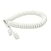 AWEHIRU Handset Cord, Telephone Handset Coiled Cable Telephone Spiral Cable 6ft White