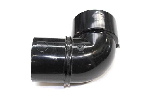 Polypipe (ex-Geberit) Key Terrain 2108.25.92 68mm (2.5") Downpipe Bend 92 Degree (White)