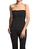 Hollywood Star Fashion Women's Plain Stretch Seamless Strapless Layer Tube Top