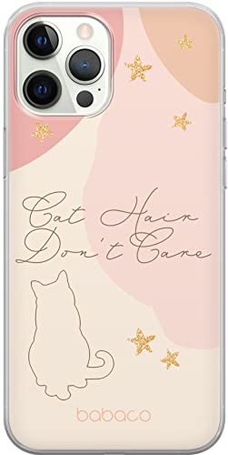 BABACO Funda para teléfono móvil de ERT Group para iPhone 12/12 Pro Original y con Licencia Oficial diseño Cats 007 Perfectamente Adaptada a la Forma del teléfono móvil, Funda Hecha de TPU