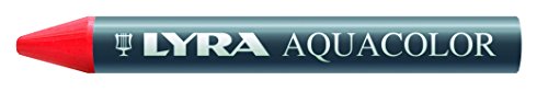 LYRA Aqua Color Water-Soluble Wax Crayons, Set of 12, Assorted Colors (5611120)