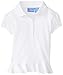 Nautica Little Girls' Uniform Short-Sleeve Interlock Polo Shirt With Peplum