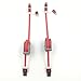 AKiimy 2-Pack 3.3ft 3 in 1 Retractable usb charging cable with Micro USB Lightning charging cable for iPhone 7 plus retractable cable Samsung galaxy s7 edge retractable charging cord /HTC & More (Red)