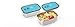 Easy Togo 3 Pack Stainless Steel Food Storage Containers with Lid, Airtight Lunch Box for Adult - Blue