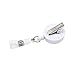 Qinsuee Bling Rhinestones Retractable Badge Holder, ID/Name Badge Reel Alligator Clip with Camellia, Easy to wear, 3 Pack (Multiple)