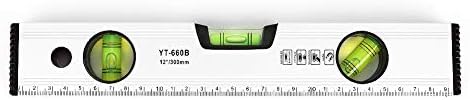 300mm Torpedo Level Plumb, Echeer Magnetic Spirit Level Bubble Ruler Torpedo High Precision Spirit Level Tool Magnetic High Bearing Ruler Lever Bubbles