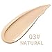 QIBEST Professional Makeup Contour Concealer Eyeshadow Primer, Full Wear Concealer, Full Coverage, NATURAL (3)
