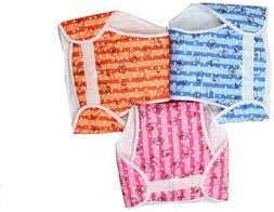 Bharatstall Baby Cloth Diaper and Insert One Size Adjustable Washable Reusable, 3-Pieces
