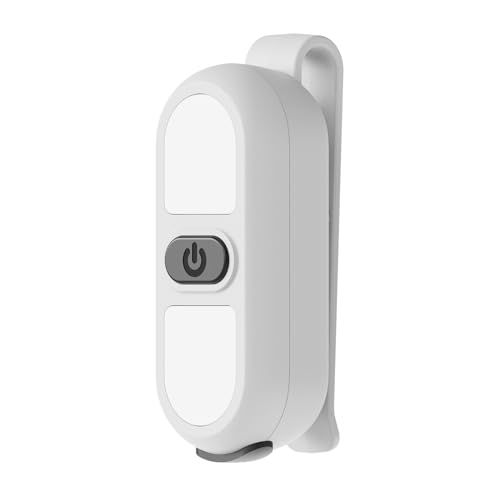 Faxins Nurse Light LED Clip On Flashlight Running Light Rechargeable Safety Lights for Walking at Night Outdoor Nursing Night Shift Light Bright Lightweight Portable Gift White