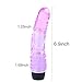 Vibrator Dildo Jelly Multi Speed Unisex Adult Sex Toy for Men Women Sexual Stimulation Pleasure Performance(Purple)