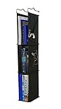 Locker Ladder Locker Organizer Hanging Shelves Sewn in the USA (Black)
