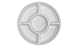 Chinet White Plastic Chip and Dip Party Trays - 2 ct
