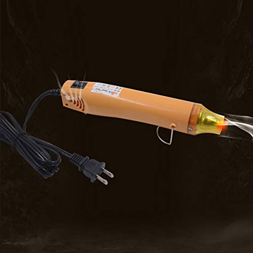 New Heat Gun,mofa Hot Air Gun Tools Shrink Gun with Stand For DIY Embossing And Drying Paint Multi-Purpose Electric Heating Nozzle 300W 110V (Yellow,Yellow)