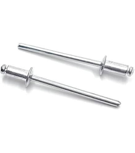 Rapid Waterproof Aluminium Rivets, 4.8mm X 14mm, 50-Pack With Drill Bit - For Gutters, Roofing, Shower Panels