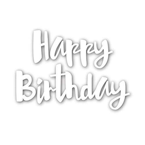 Happy Birthday Metal Cutting Dies Emboss Stencil DIY Scrapbooking Cards Craft - Thumbnail 7