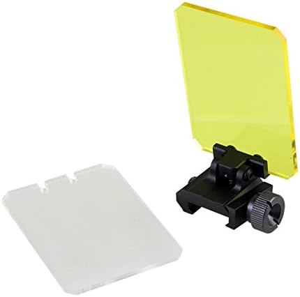 Hunting Scope Optic Foldable Lens Protector, Reflex Sight Scope Lens Shield Cover with 20mm Rail Mount …