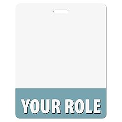 Personalized Print Badge Buddy - in Hydrogen Blue