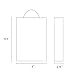 GSSUSA 50 Pcs White Gift Bags Medium 8x4.75x10.5, Kraft Paper Bags with Handles for Shopping, Gift, Merchandise, Retail, Party Favor, Gift Bags, Bags for Small Business, Boutique, Bolsas de Papel