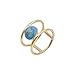 Metmejiao Fashion Jewelry Women 18K Gold Filled Huge Turquoise Wedding Anniversary Ring Gift (8)