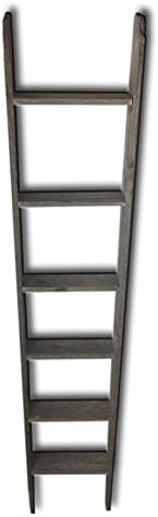 6' Tall Primitive Barnwood Display Ladder Authentic Weathered Wood