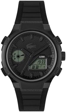 Reloj de Cuarzo Multifuncional Analógico-Digital para Hombre Colección LC33 con Correa de Silicona Negra - 2011447