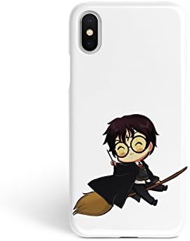 ZizzStore Cute Harry Potter Full Wrap Glossy Plastic Case Protective Cover Hogwarts Fandom Quidditch Sublimation Hard Case for iPhone (iPhone X)