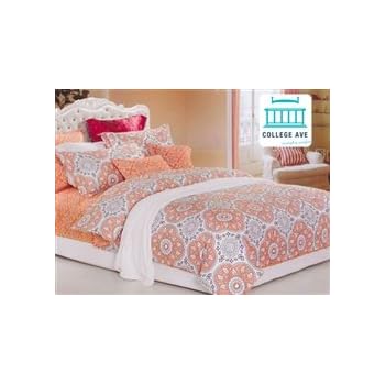 Amazon.com: Mandala Peach Twin XL Comforter Set - Designer