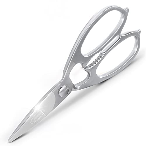 Newness MultiPurpose Kitchen Scissors, Premium Stainless Steel Solid