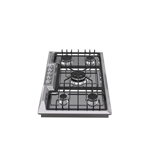 Empava EMPV36GC23 36 Inch Stainless Steel Gas Cooktop Professional 5 Italy Sabaf Burners Stove