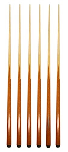 HAN'S DELTA Set of 6 Pool Cues New 57" Real 4-Prong House Bar Billiard Pool Cue Stick - Thumbnail 7