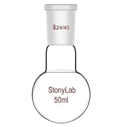 StonyLab Glass 50ml Heavy Wall Single Neck 1 Neck