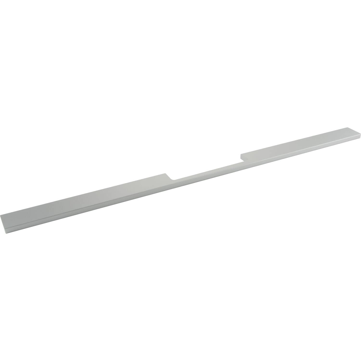 OBF Grimme 8536620550 Furniture Handle Agenor Square Cabinet Handle, Kitchen Handle, Width 590 mm, Natural Anodised Aluminium, Silver, Hole Spacing 492 mm