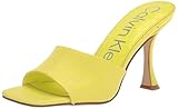Calvin Klein Women's Bradon Heeled Sandal, Lime