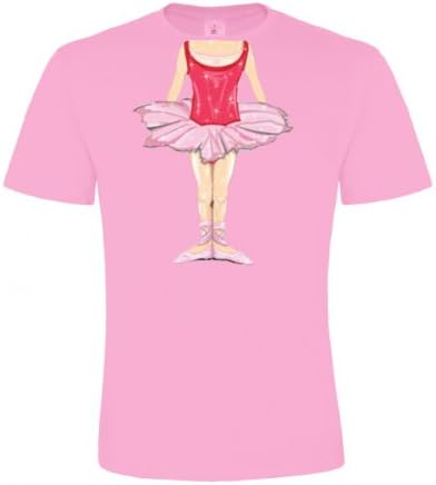 Ethno Designs Kids Humor &amp; Fun - Little Girl`s Tuxedo T-Shirt Ballerina regular fit, size 7-8 years, rose