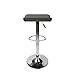 Puluomis Set of 4 Adjustable Swivel Barstools, PU Leather with Chrome Base, Gaslift Pub Counter Chairs,Grey