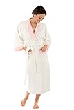 Texere Women's Terry Cloth Bathrobe (Sitkimono, Natural White, Small/Medium) Best Gifts for Mom Sister Girlfriend WB0102-NWH-SM