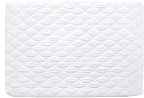Crib Mattress Protector, Fits For Cribs & Cradles Mattress 90x40cm, Waterproof & Ultra Soft Fabric, White