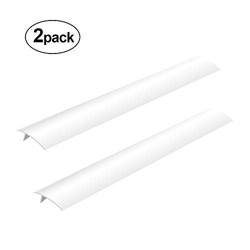 Silicone Stove Counter Gap Cover, 21" Large Oven Liner Easy Clean Heat Resistant 2 Pack Seals Spill Guard for Kitchen Stovetop, Washer, Dryer, Washing Machine (White)