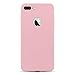 iPhone 7 Plus Case, JAMMYLIZARD Ultra Slim Silicone Jelly Rubber Back Cover for iPhone 7 Plus, Peach Pink