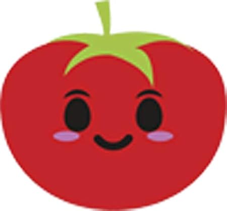 Amazon 赤野菜フルーツトマトcartoon絵文字ビニールデカールステッカー 4 Wide レッド 外装 エアロパーツ 車 バイク