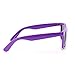 SCLM Wayfarer 80's Style Sunglasses 10 Bulk Pack Lot Neon Color Party Glasses (Purple 10 Pack)